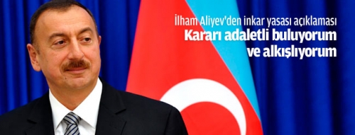 'Aliyev, Fransa Anayasa Konseyi'nin aldığı adaletli kararı alkışlıyor'