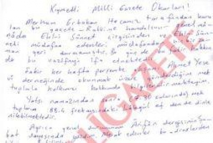 Cübbeli Ahmet Hoca'dan Milli Gazete okurları için mektup!