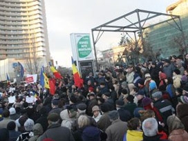 Romanya'da hükümet karşıtı gösteri