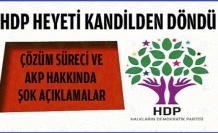 HDP heyetinden Kandil dönüşü çarpıcı açıklama!