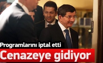 Başbakan Davutoğlu programlarını iptal etti