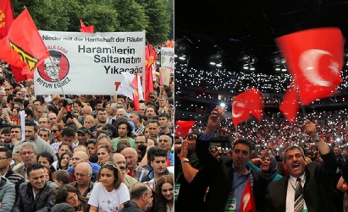 Kölnde Erdoğana hem protesto hem destek